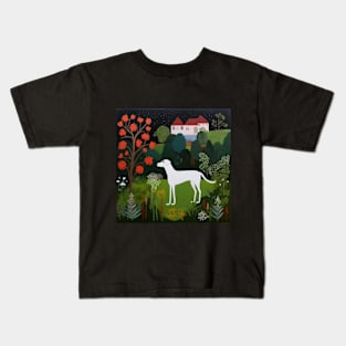 A Dog in the Garden Kids T-Shirt